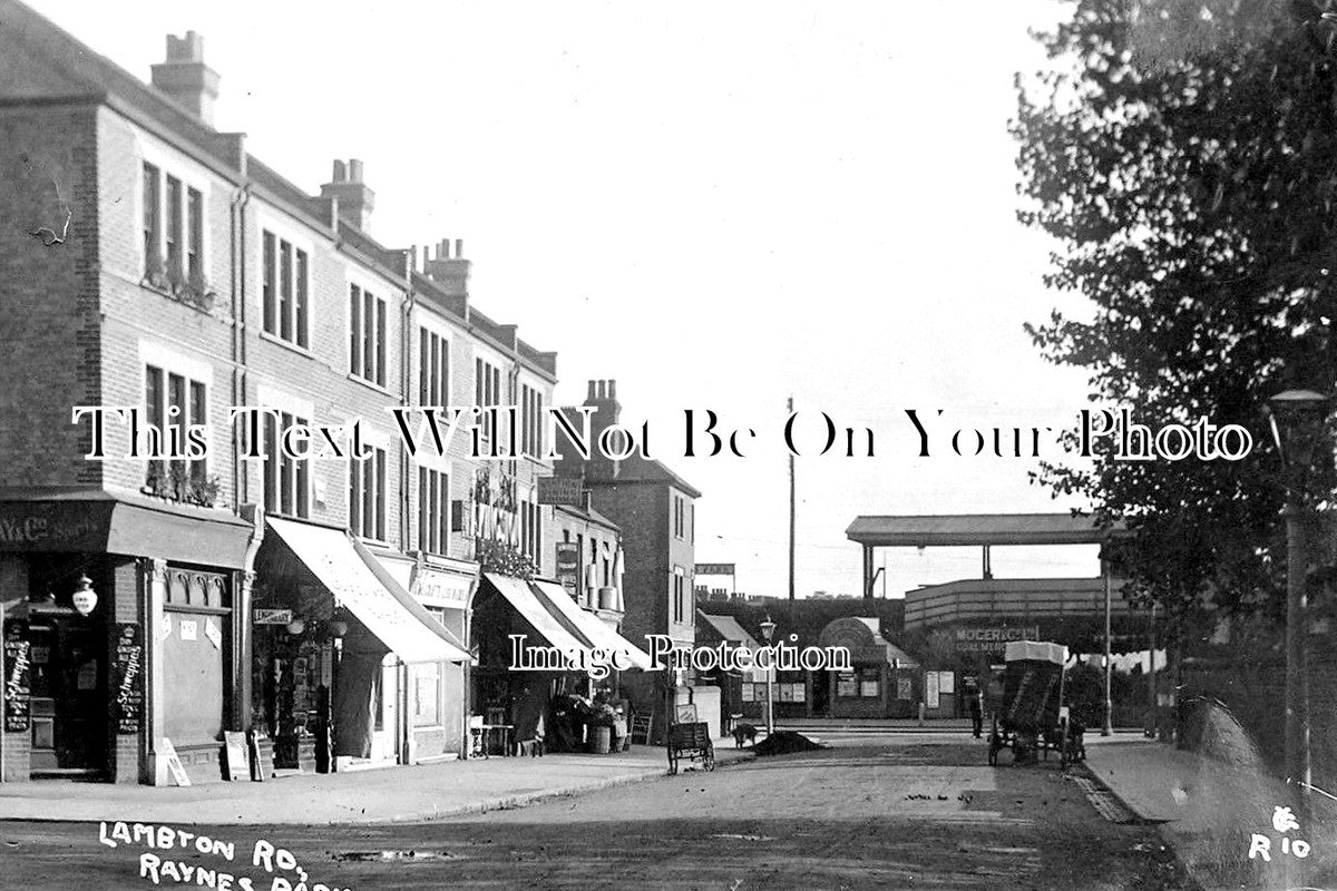 SU 1459 - Lambton Road Showing Raynes Park Railway Station, Surrey c1911