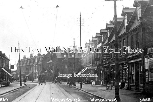 SU 1476 - Haydens Road, Wimbledon, Surrey c1913