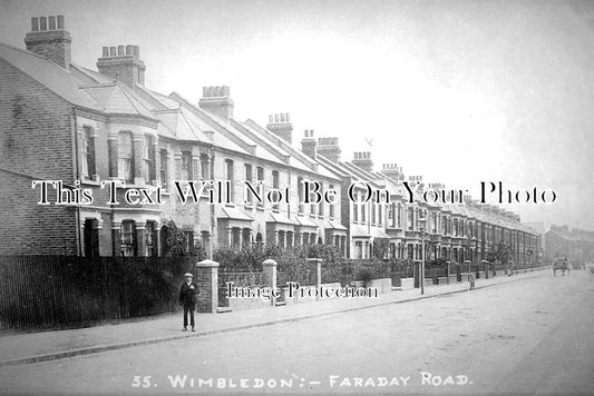 SU 1477 - Faraday Road, Wimbledon, Surrey c1906