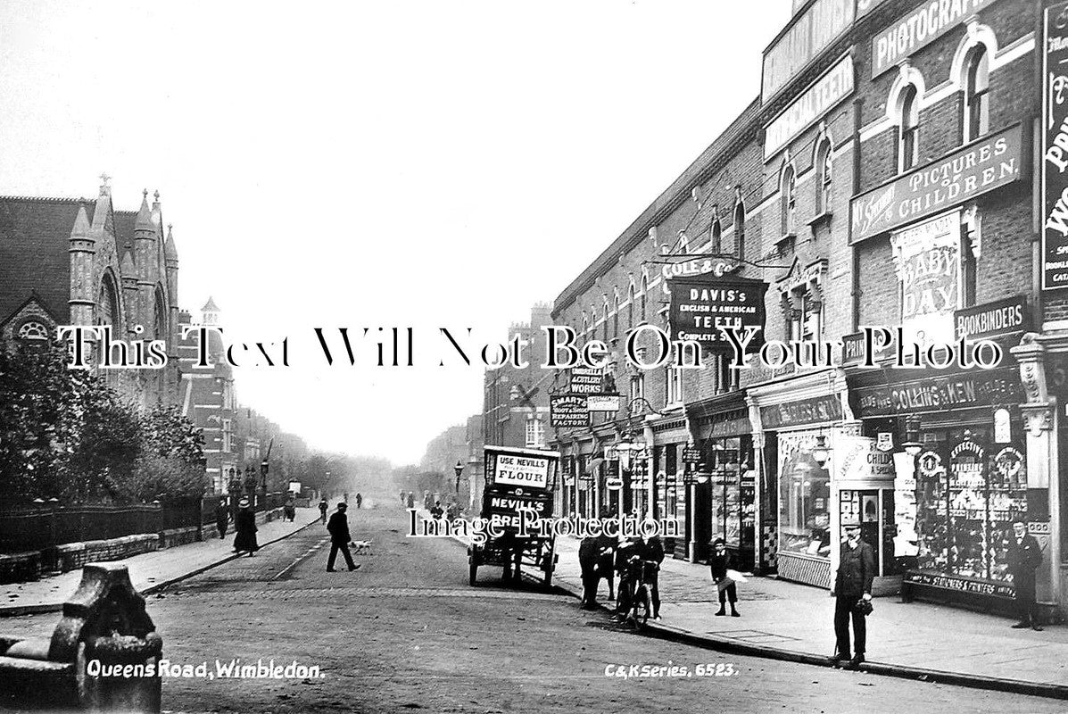 SU 1531 - Queens Road, Wimbledon, Surrey c1912