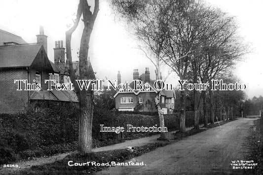 SU 1538 - Court Road, Banstead, Surrey c1916