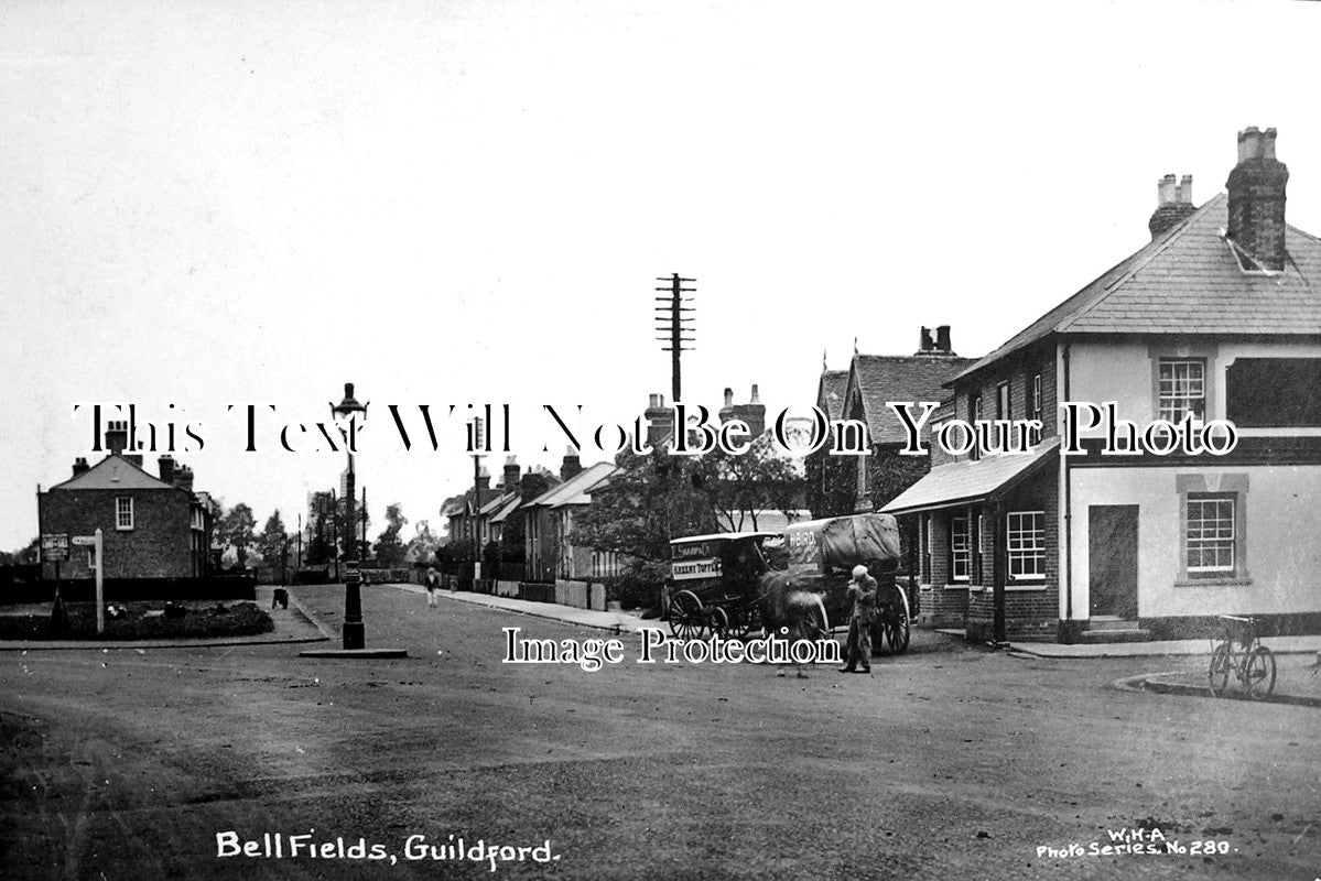 SU 1552 - Bell Fields, Guildford, Surrey c1914