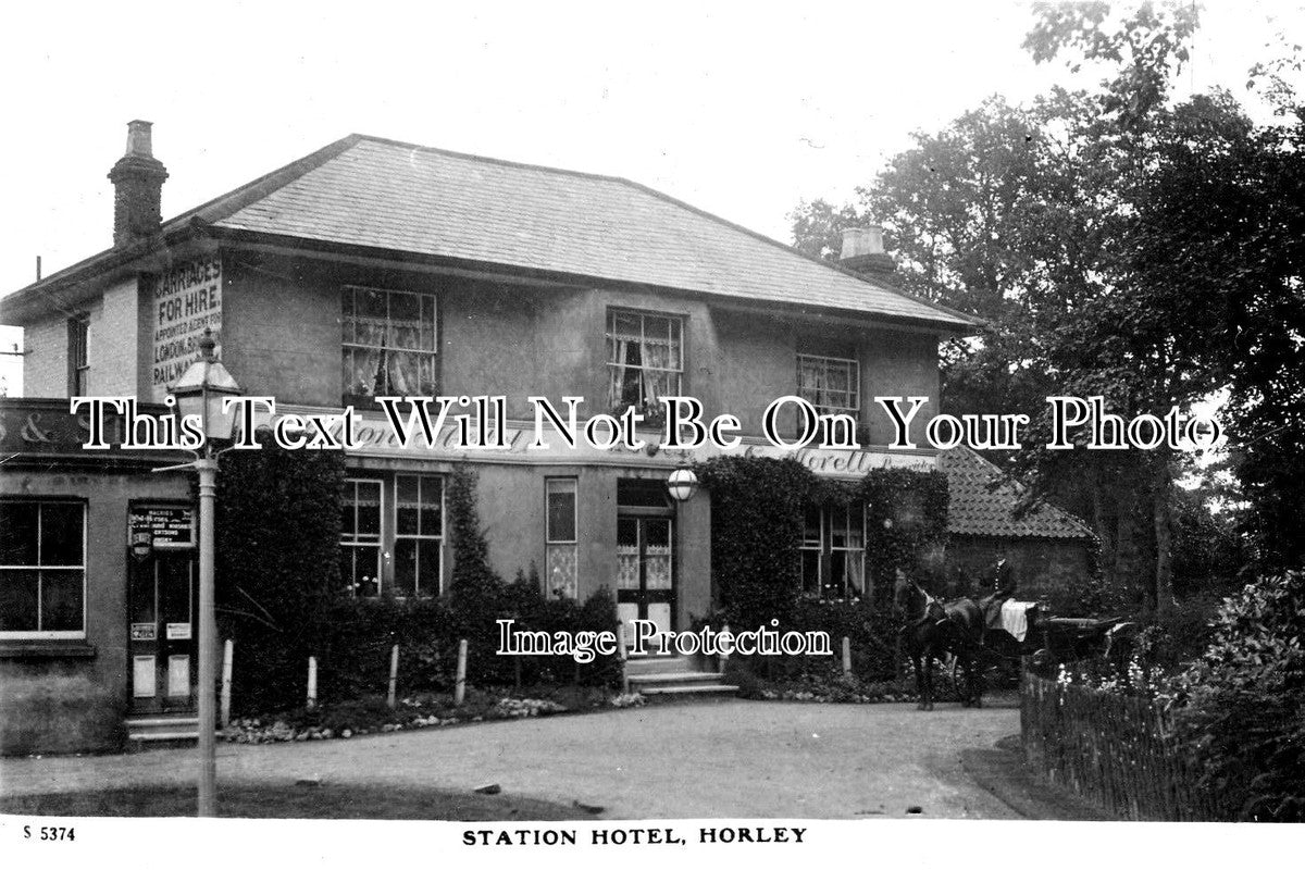 SU 1567 - Station Hotel, Horley, Surrey c1910