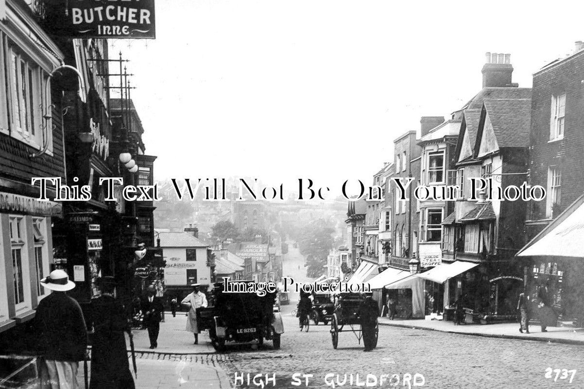 SU 1610 - High Street, Guildford, Surrey c1913