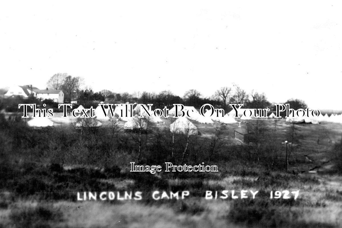 SU 1620 - Lincolns Camp, Bisley, Surrey 1927