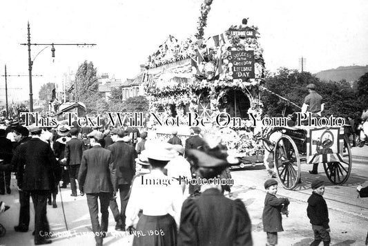 SU 1662 - Croydon Lifeboat, Carnival Lifeboat, Surrey c1908