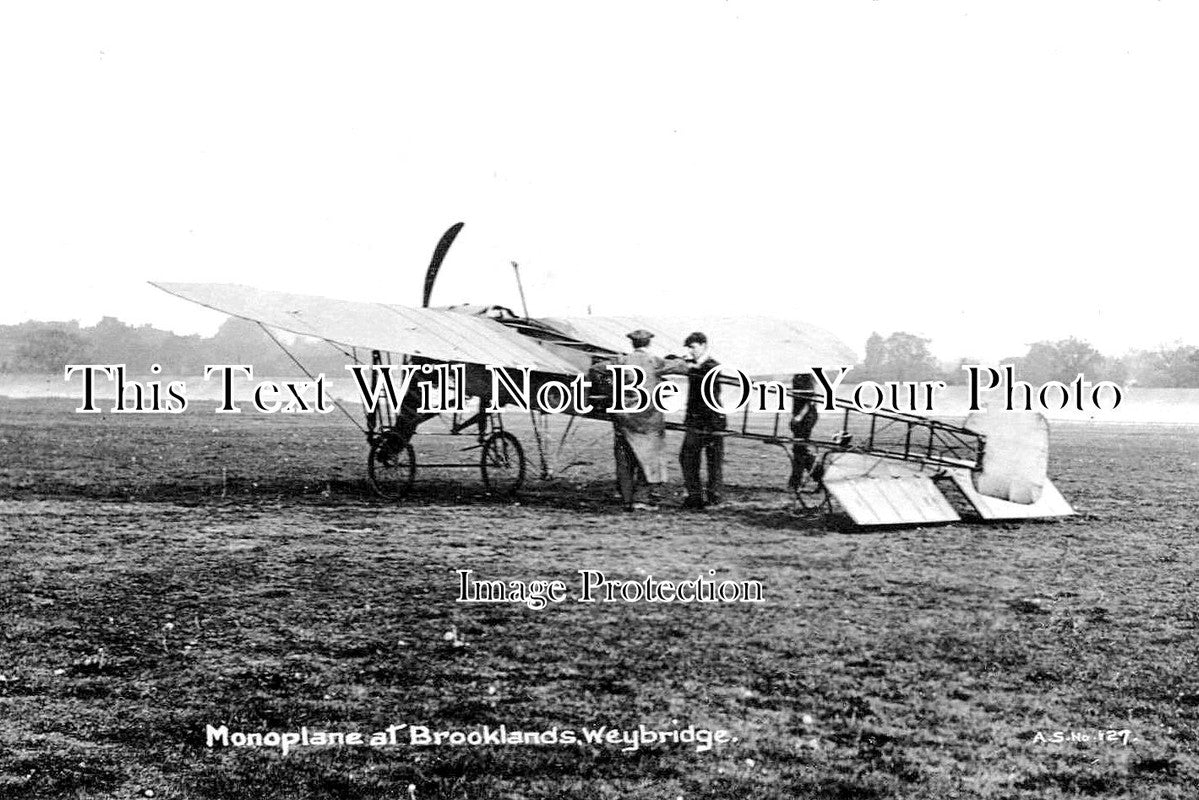 SU 1668 - Monoplane At Brooklands, Weybridge, Surrey