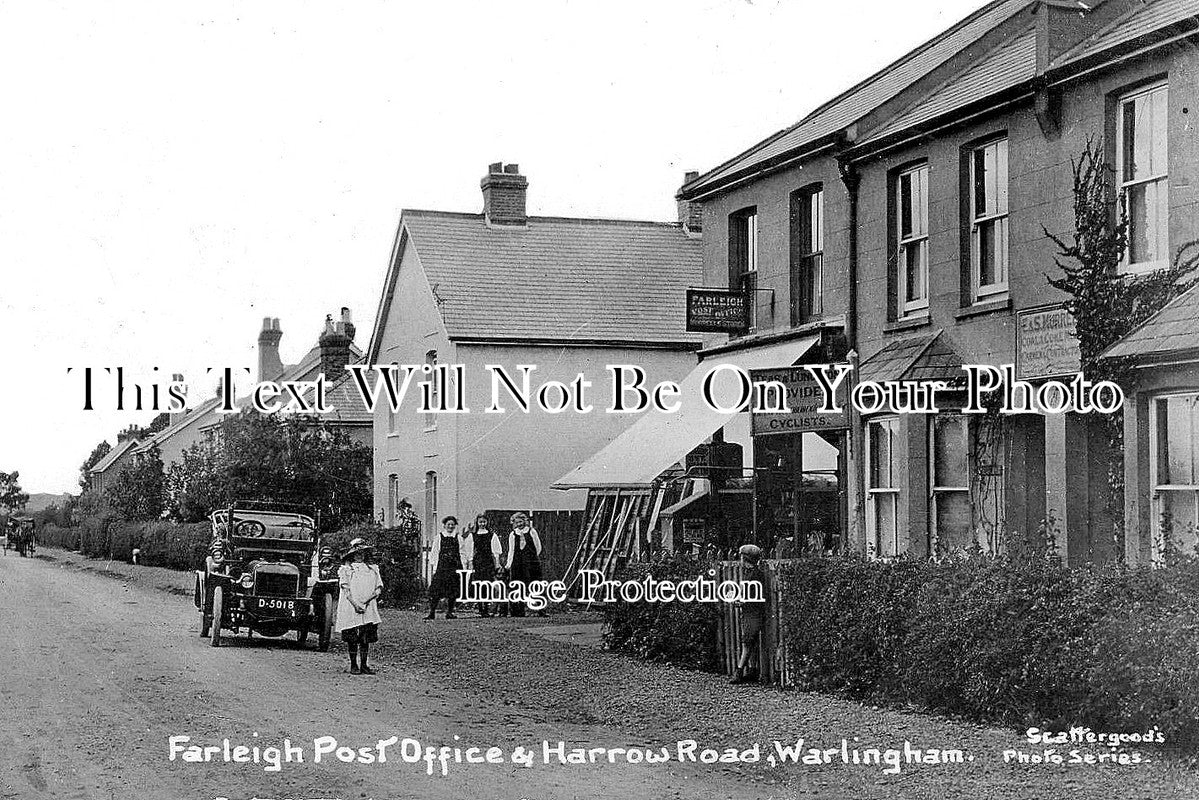 SU 1680 - Farleigh Post Office, Harrow Road, Warlingham, Surrey c1913