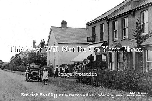 SU 1680 - Farleigh Post Office, Harrow Road, Warlingham, Surrey c1913