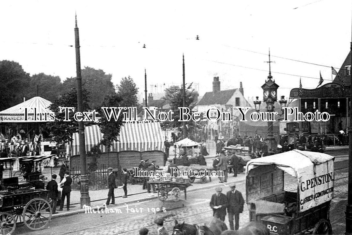 SU 1693 - Mitcham Fair, Surrey 1908