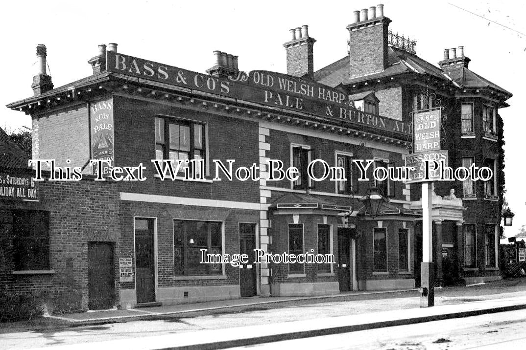 SU 1697 - The Old Welsh Harp Pub, Hendon, Surrey c1917