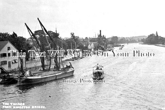 SU 1710 - The Thames From Kingston Bridge, Surrey