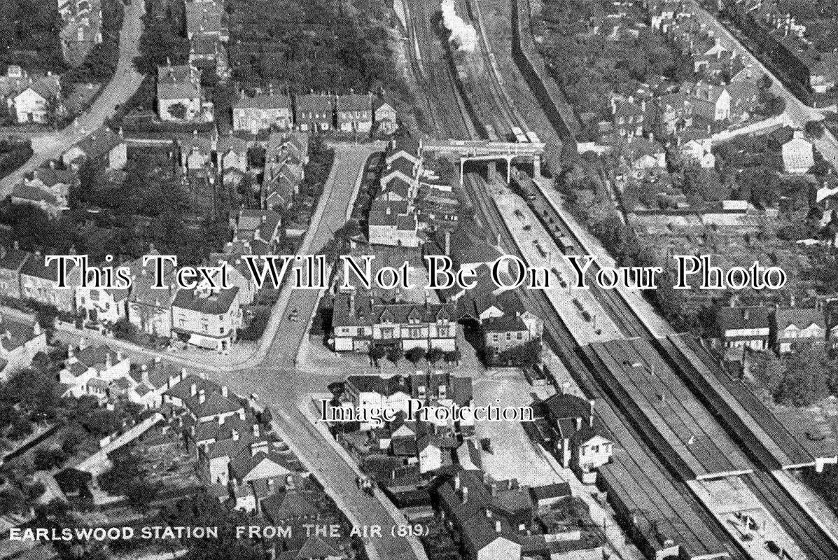 SU 1713 - Earlswood Station From The Air, Redhill, Surrey