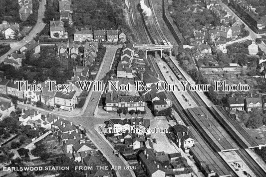 SU 1713 - Earlswood Station From The Air, Redhill, Surrey