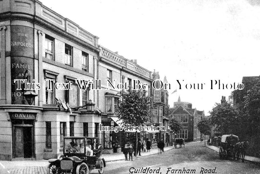 SU 1739 - The Napoleon Hotel, Farnham Road, Guildford, Surrey c1917