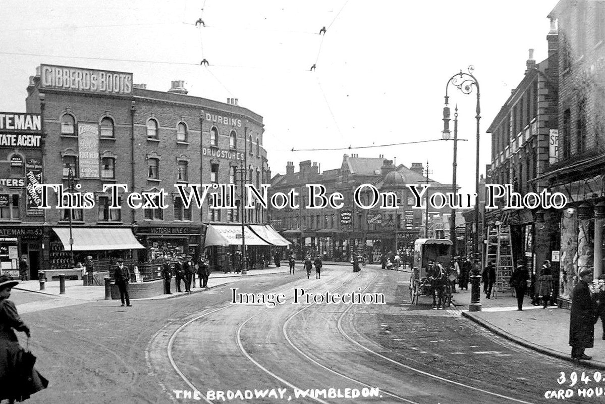 SU 1757 - Broadway, Wimbledon, Surrey c1913