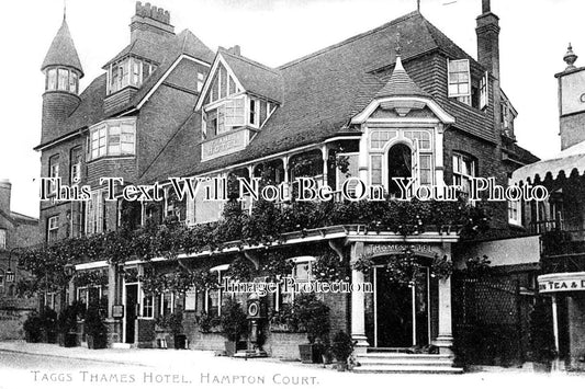 SU 1776 - Taggs Thames Hotel, Hampton Court, Surrey c1911