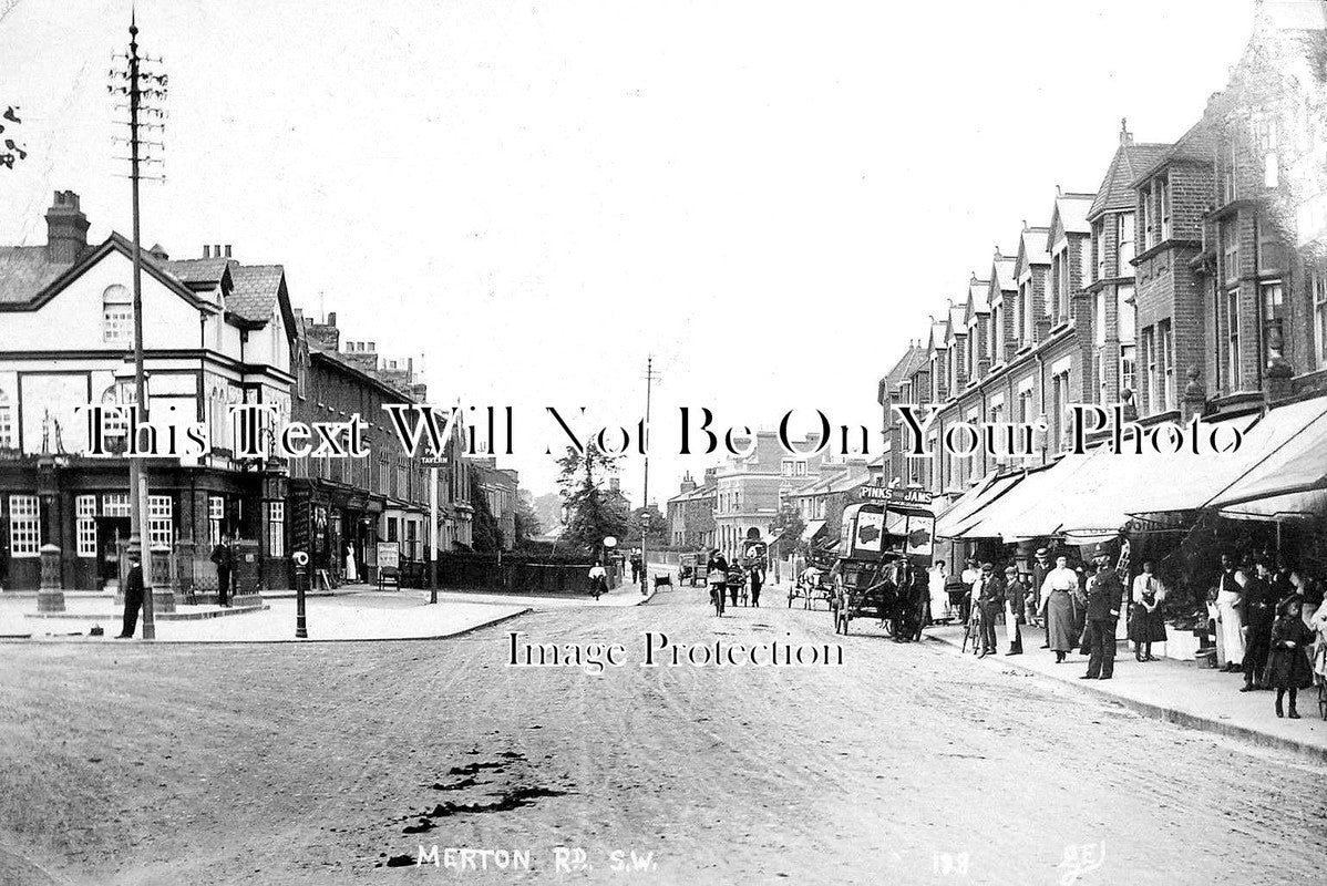 SU 1781 - The Park Tavern, Merton Road, Wimbledon, Surrey c1911