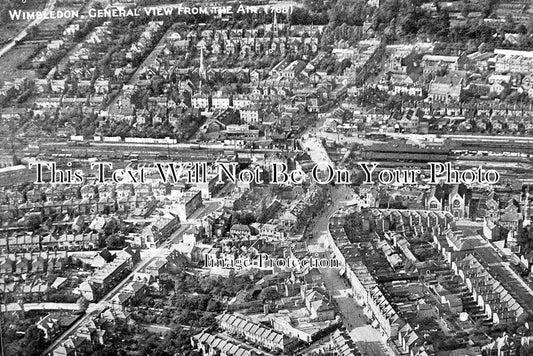 SU 1860 - Aerial View Of Wimbledon, Surrey c1930