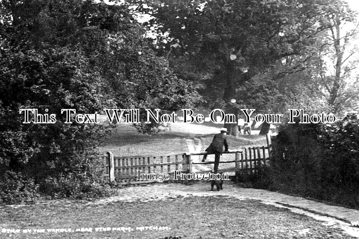 SU 1890 - The Wandle Near Stud Farm, Mitcham, Surrey c1908