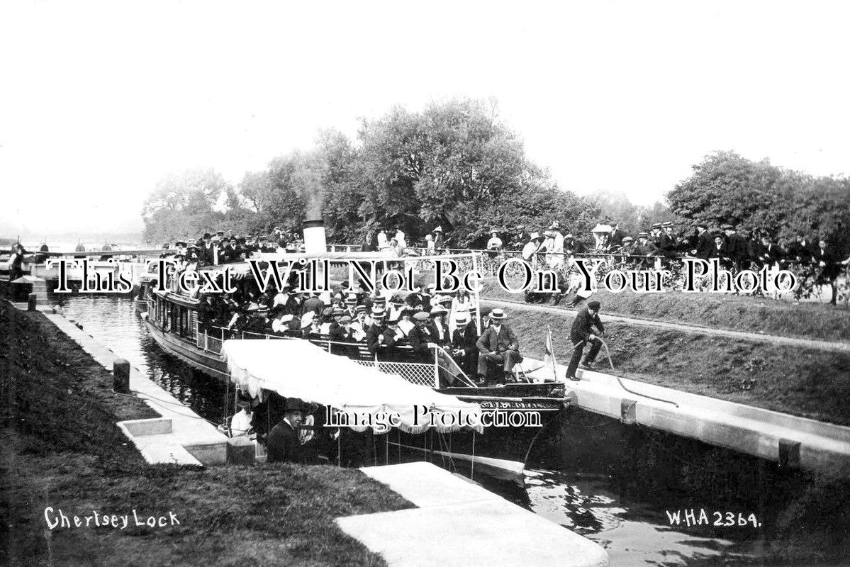 SU 1914 - The Lock, Chertsey, Surrey