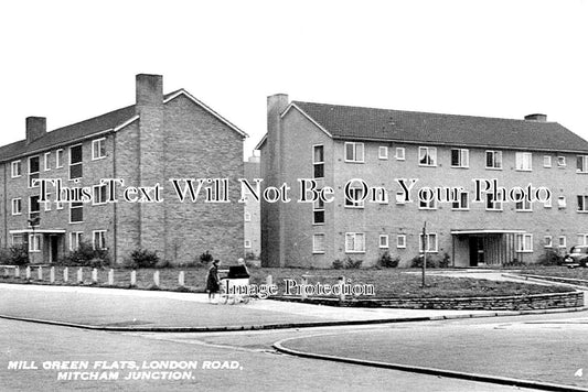 SU 1922 - Mill Green Flats, London Road, Mitcham Junction, Surrey