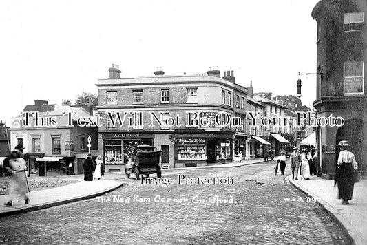 SU 2002 - The New Ram Corner, Guildford, Surrey c1914