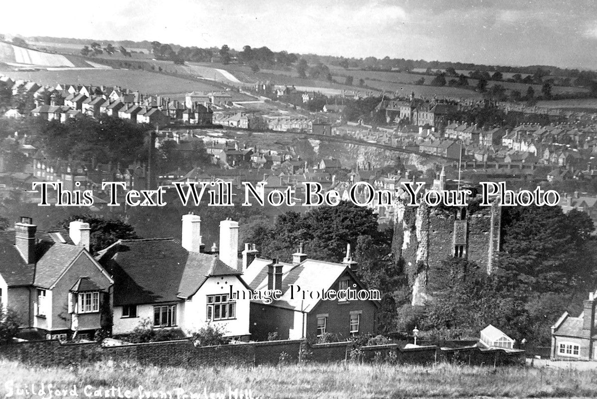 SU 2010 - View From Pewley Hill, Guildford, Surrey c1913