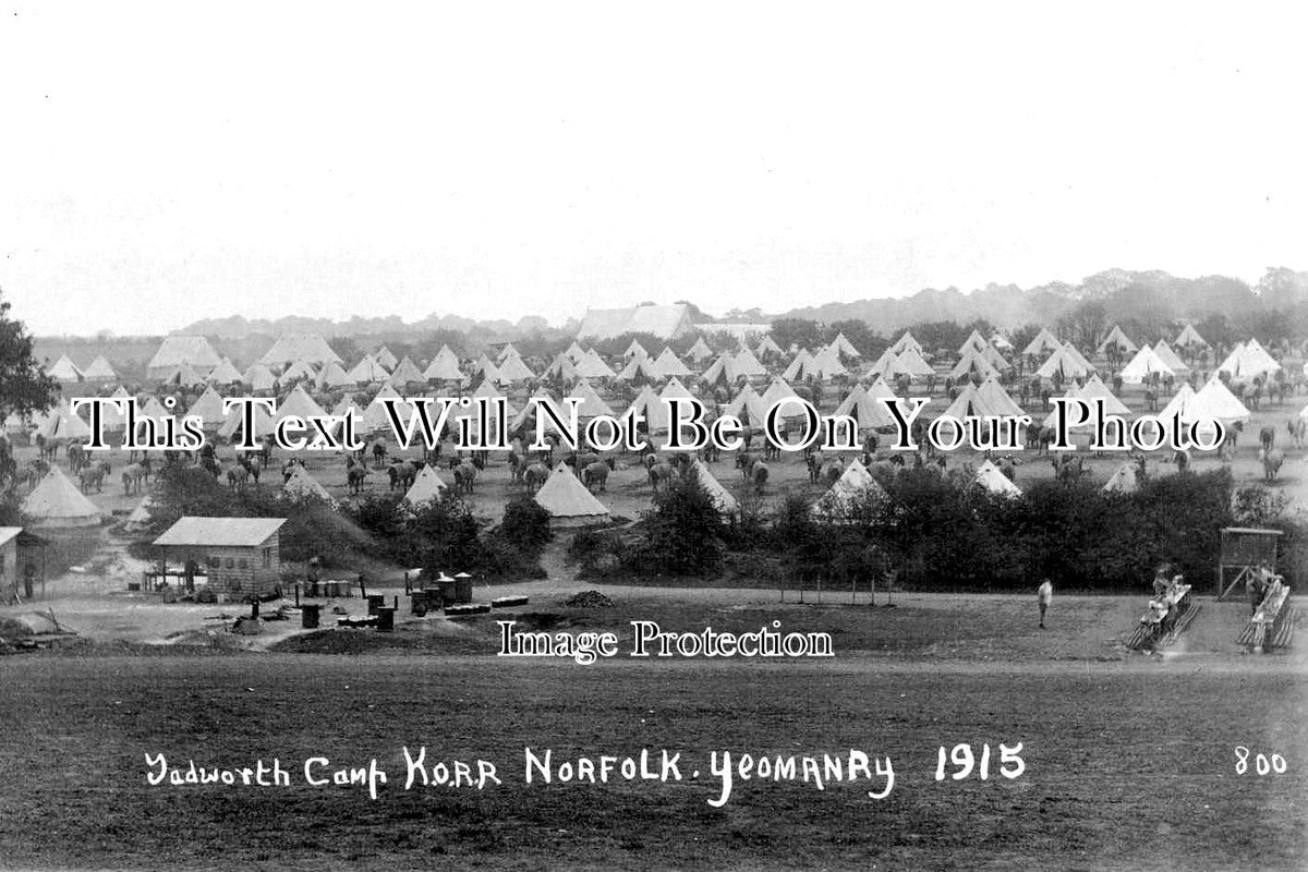 SU 2074 - Tadworth Military Camp, KORR Norfolk Yeomanry 1915 WW1