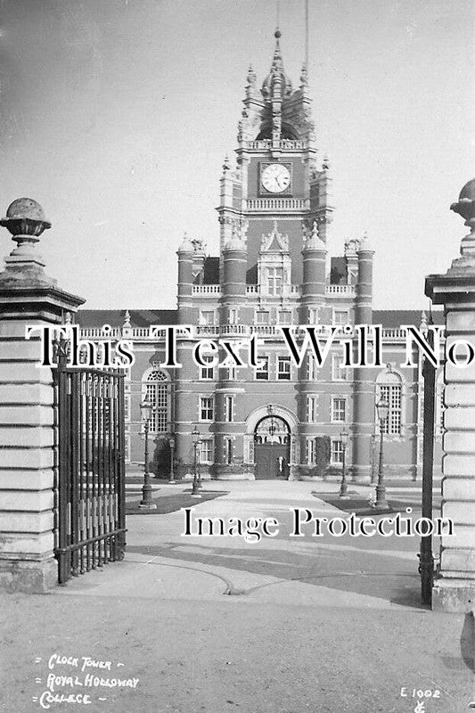 SU 2111 - Clock Tower, Royal Holloway College, Egham, Surrey c1911