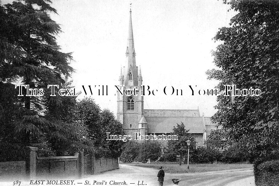 SU 2156 - St Pauls Church, East Molesey, Surrey c1914