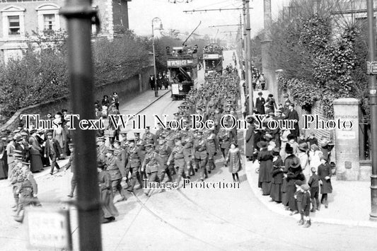SU 217 - WW1 Military Procession, Thornton Heath, Surrey