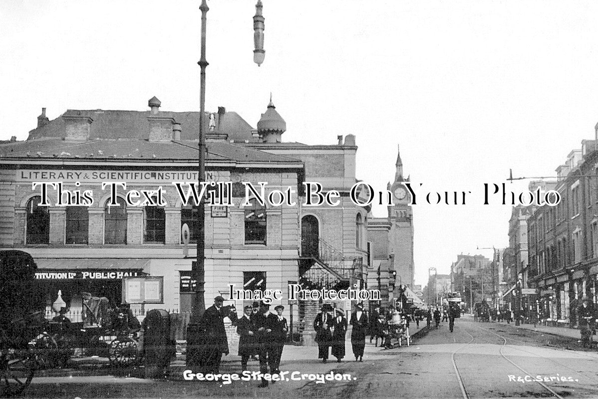 SU 2207 - George Street, Croydon, Surrey c1913