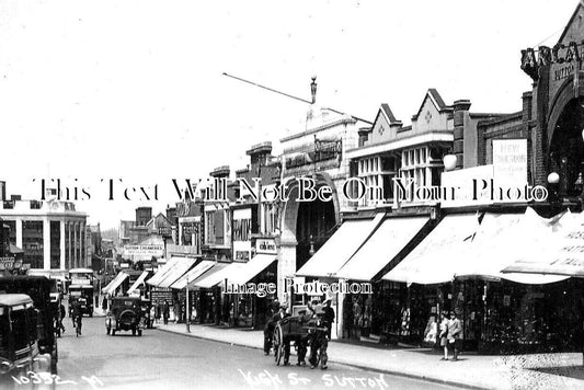 SU 2289 - High Street, Sutton, Surrey c1932