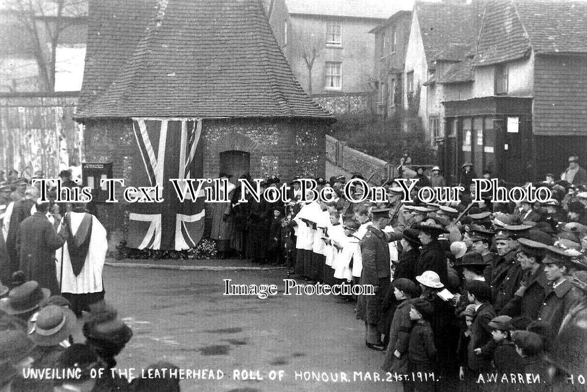 SU 2290 - Leatherhead Unveiling Roll Of Honour, Surrey 1917