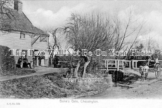 SU 231 - Bone's Gate, Chessington, Surrey c1924