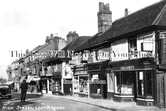 SU 2328 - Leatherhead High Street, Surrey