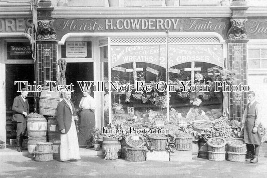 SU 2394 - Cowderoy Shopfront, Esher, Surrey c1910