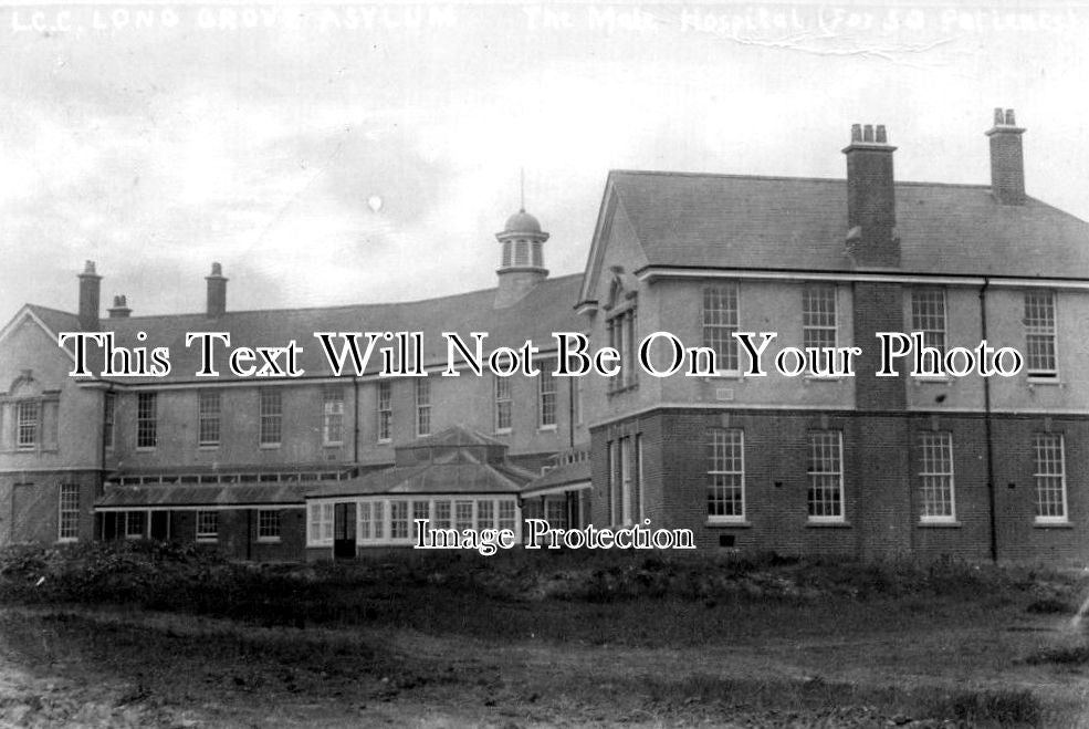 SU 2462 - The Male Hospital, Long Grove Asylum, Epsom, Surrey c1907