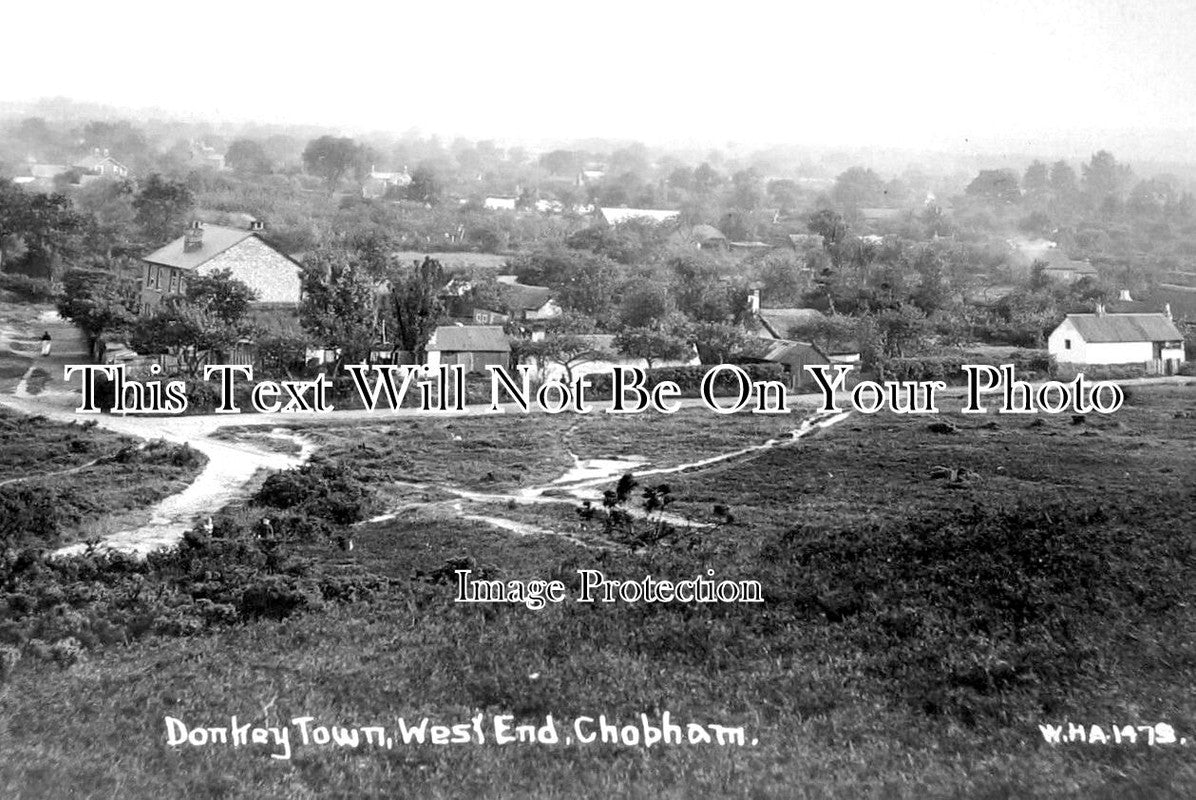 SU 2463 - Donkey Town, West End, Chobham, Woking, Surrey c1916