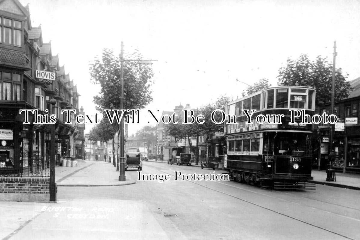 SU 2518 - Tram On Brighton Road, Croydon, Surrey