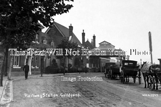 SU 255 - Guildford Railway Station, Surrey c1914