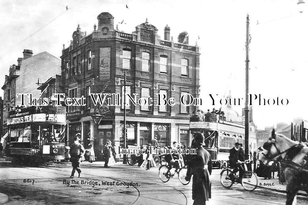 SU 2611 - By The Bridge, West Croydon, Surrey c1910