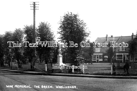 SU 2631 - War Memorial, The Green, Warlingham, Surrey