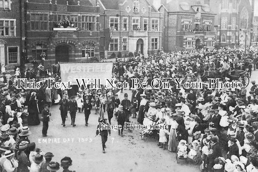 SU 2664 - Empire Day Procession, Woking, Surrey 1909