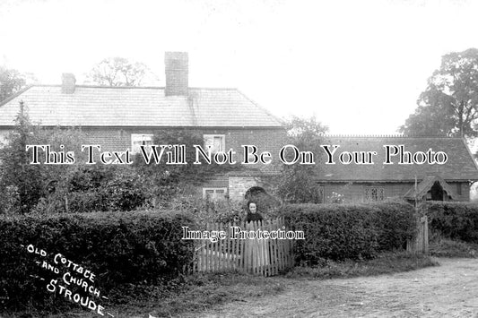 SU 2670 - Old Cottage & Church, Stroude, Surrey