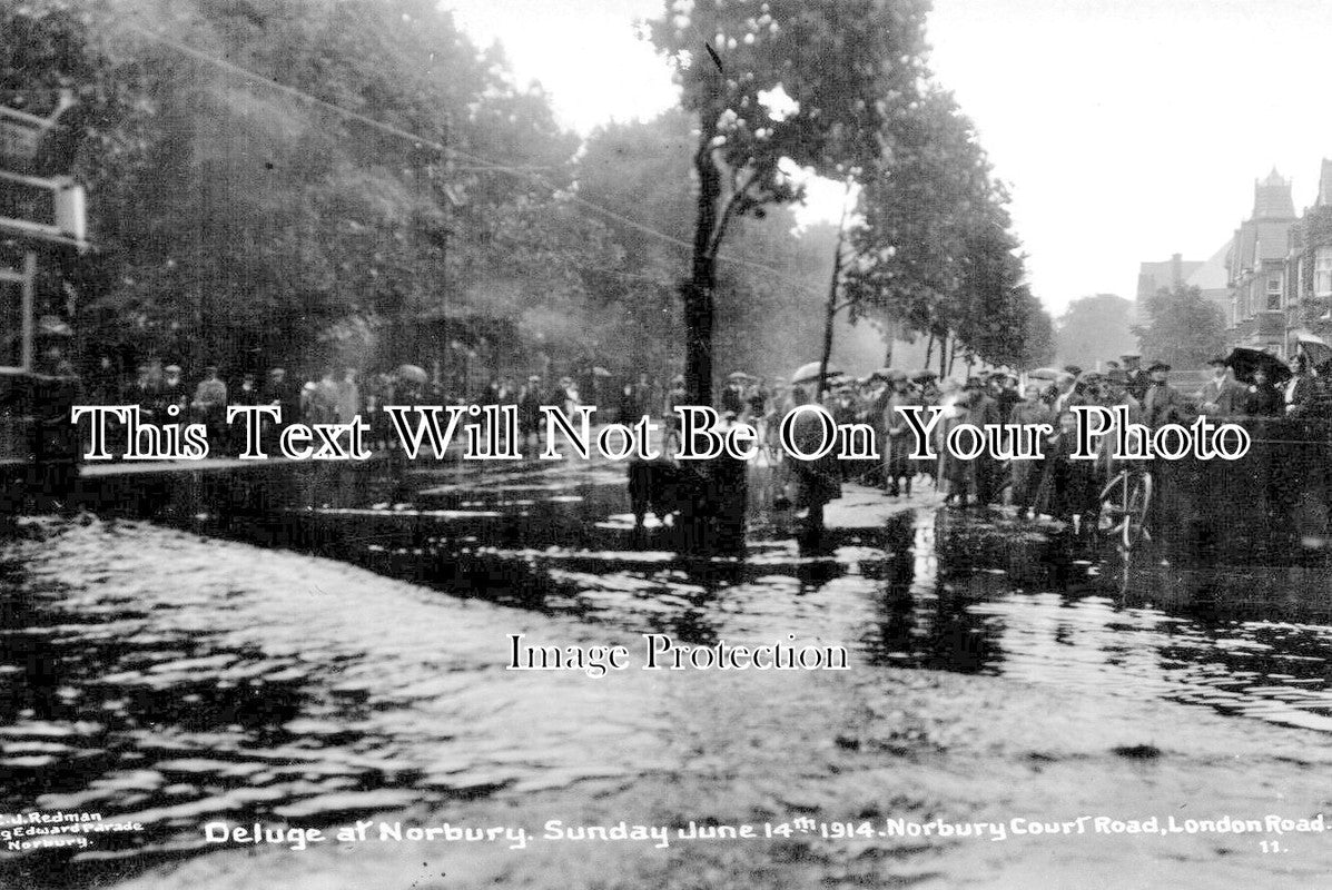 SU 2692 - Flooding At Norbury Court Road, Surrey 1914