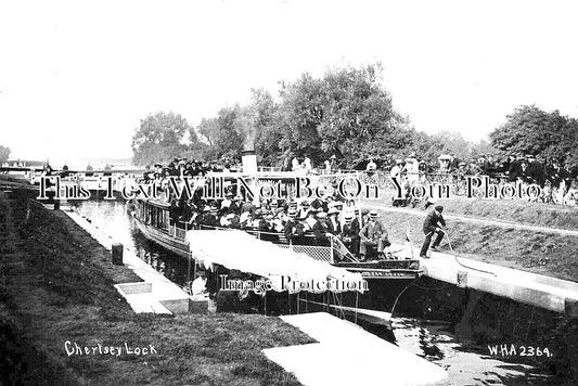 SU 2831 - Chertsey Lock, Surrey c1915