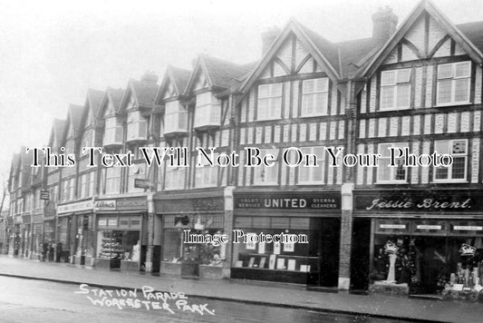 SU 285 - Station Parade, Worcester Park, Surrey c1935