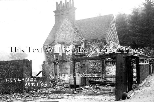 SU 2900 - Leylands Fire, Dorking, Surrey 1909